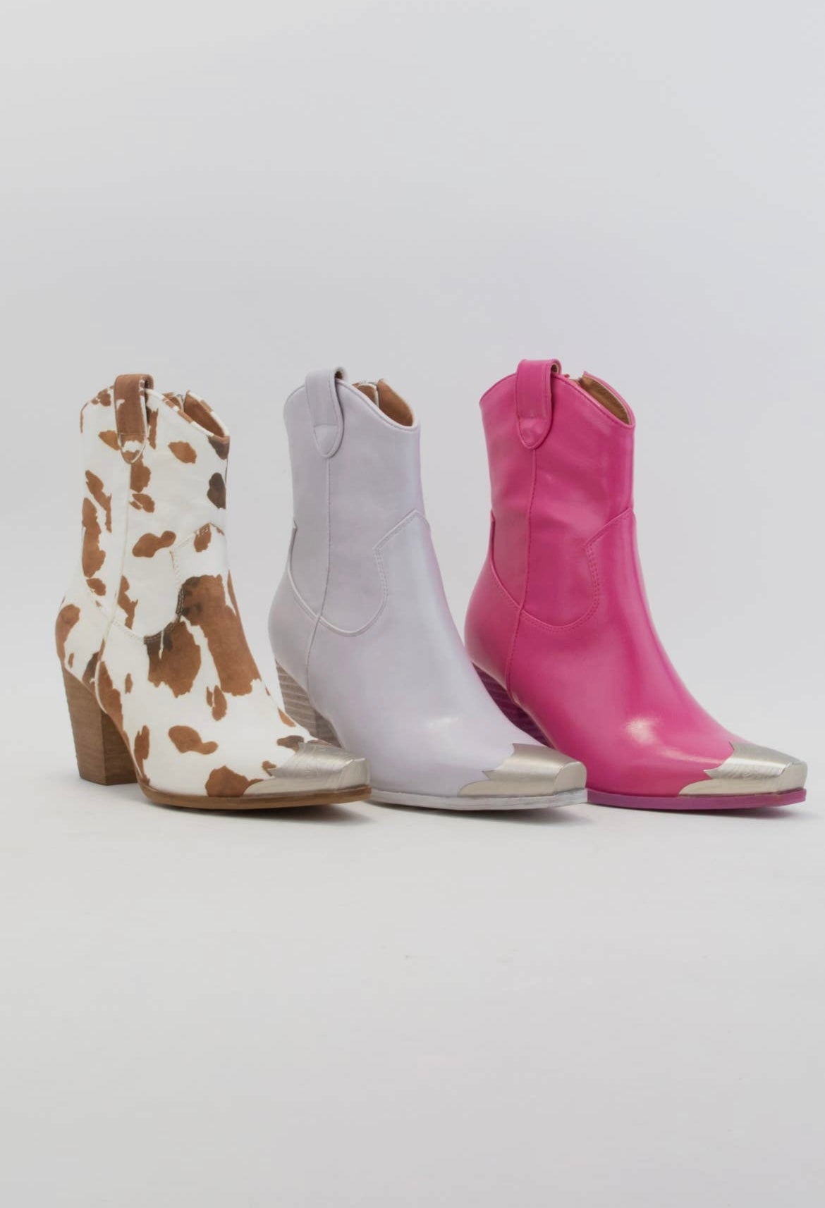 Dakota Metallic Tip Toe Cowboy Boots